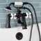 Kingston Brass Deck Mount Clawfoot Tub Faucet with Hand Shower, Oil Rubbed Bronze KS228PXORB - alternate 4